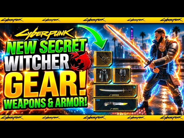 Cyberpunk 2077: How To Get New WITCHER WEAPONS & ARMOR - New 2.5 Update Gear