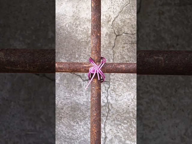 Genius Wire Wrapping Trick to Secure an Iron Rod 👍 #craft #handmade #skills