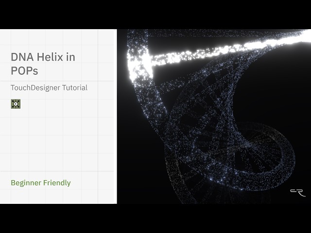 DNA Helix in POPs | TouchDesigner Tutorial