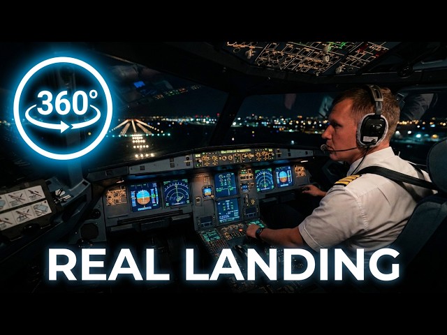 Airbus A321neo 360° Pilot POV: Real ILS Landing!