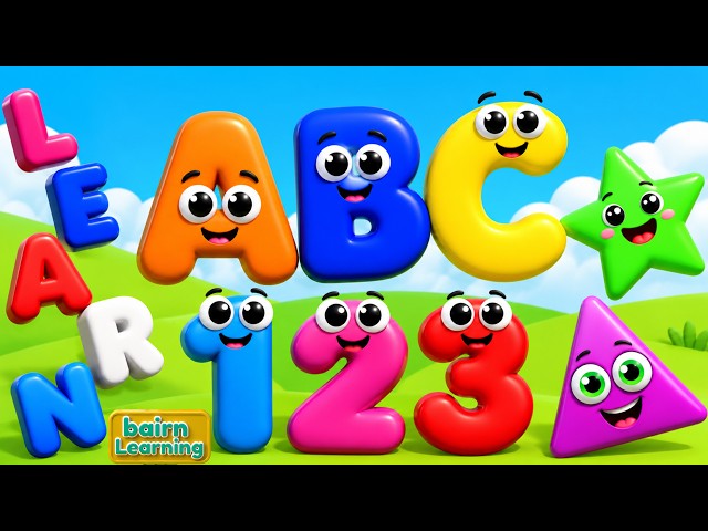 Toddler Learning Videos For 5 Year Olds | ABCs, 123s Shapes, and Nursery Rhymes