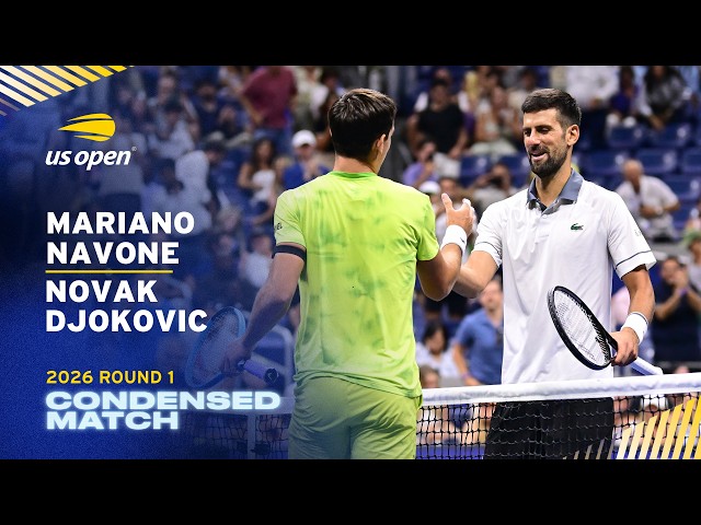 Mariano Navone vs. Novak Djokovic Condensed Match | 2026 US Open Round 1