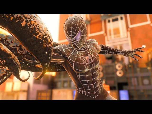 Black Raimi Suit Free Roam in Marvel’s Spider-Man 2! 🕷️ PS5 4K HDR Gameplay