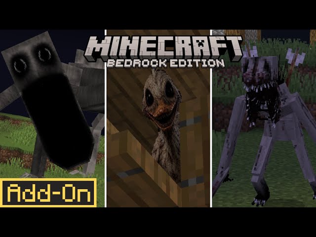 10 MINECRAFT HORROR MODS FOR BEDROCK EDITION MCPE 