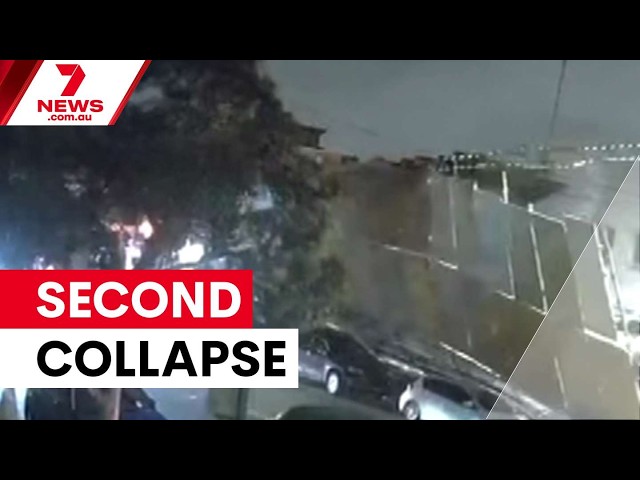 Sydney construction site collapses for second time | 7NEWS