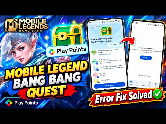 Mobile Legends: Bang Bang Play Points Quest 2026 | Error Fix Solved & Earn 50 Play Points