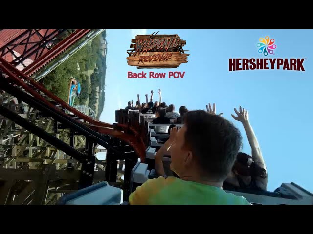 Wildcat's Revenge Ground Up Hybrid Coaster Back Row POV June 2023 - Hersheypark (No Copyright)