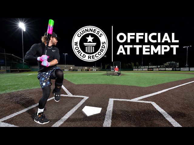 Hardest Baseball Hit of All Time | Guinness World Records Attemp