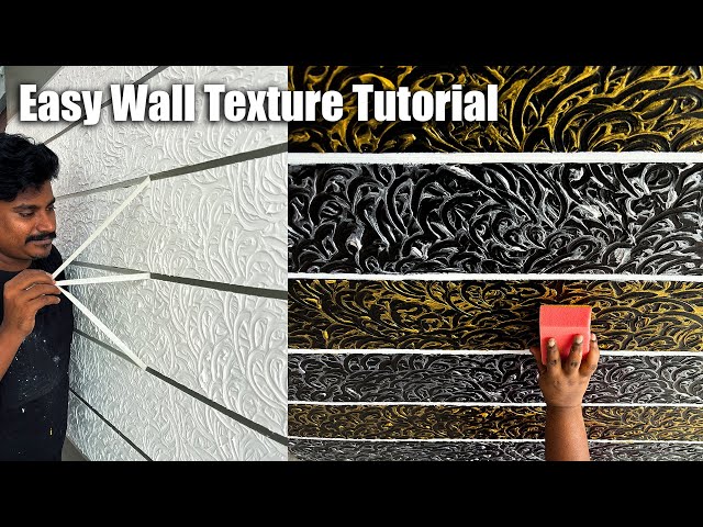 "Simple Wall Texture Tutorial Anyone Can Follow! 🖌️😎