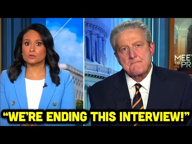 NBC’s Kristen Welker STORMS OFF as John Kennedy ANNIHILATES Her Over ONE Trump Question