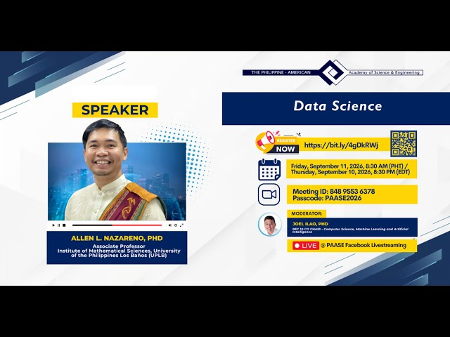 PAASE Webinar: Data Science