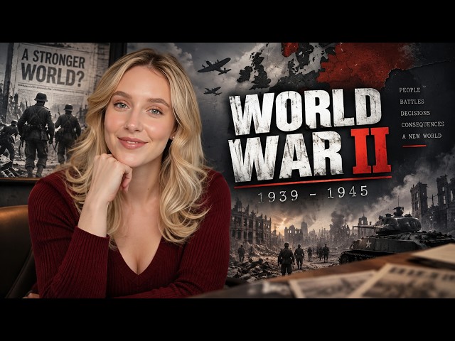 World War II: The Complete Story (1939–1945) 🌍⚔️ | Learn English Through History