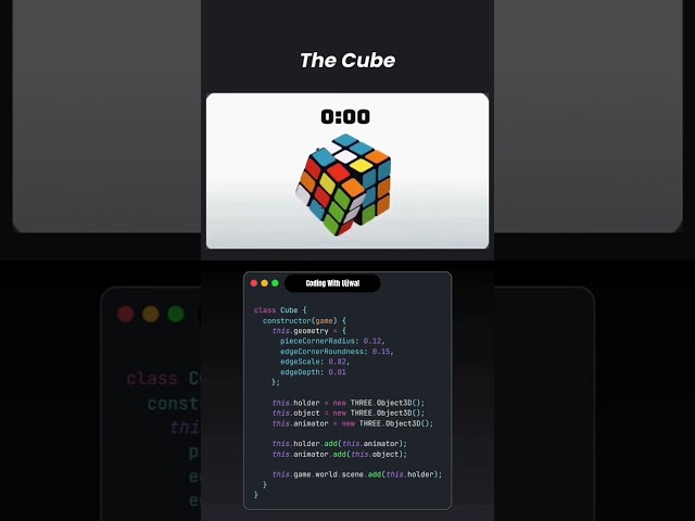 🚀 Create a Stunning 3D Cube with HTML, CSS & JavaScript! | Web Animation Tutorial