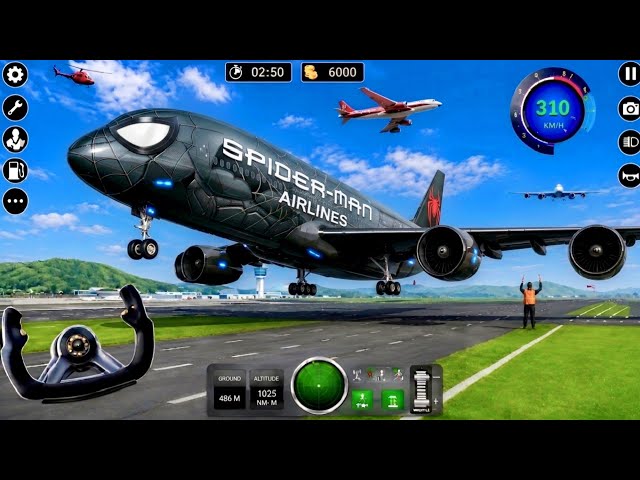 Flight Airplane City Pilot Simulator - Plane Boeing Emergency Landing - Android Gameplay
