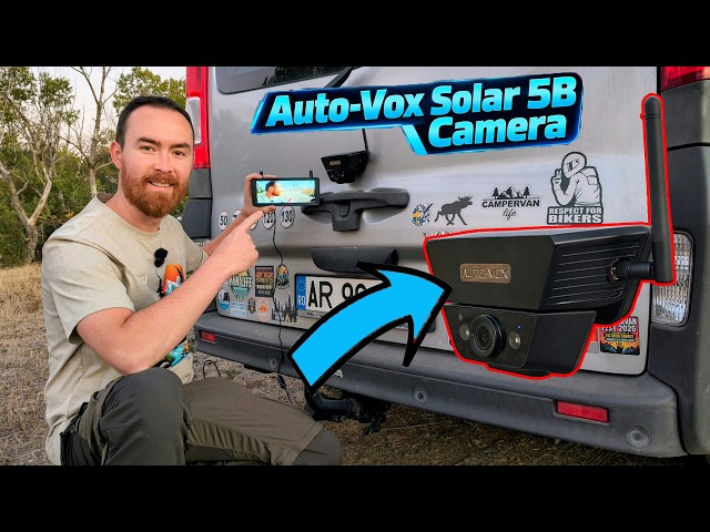 The ideal camera for parking lots? Auto-Vox Solar 5B with solar charging, wireless transmission a...