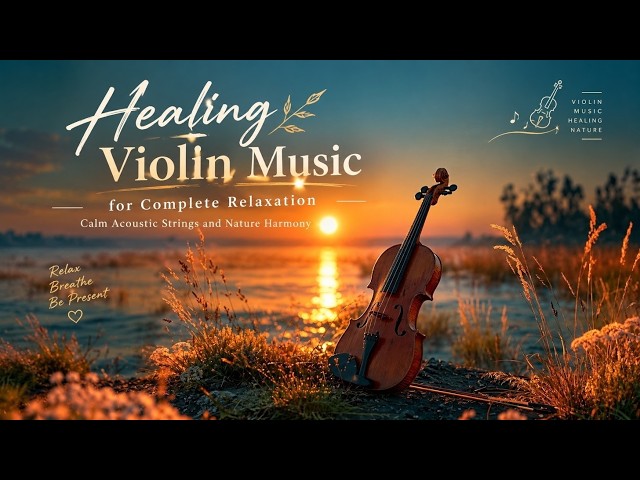 Healing Violin Music for Complete Relaxation - Calm Acoustic Strings and Nature Harmony