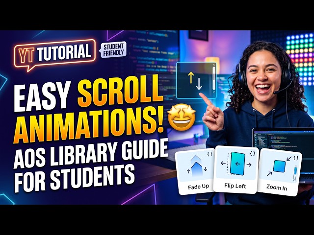 Easy Scroll Animations in HTML | Build Scroll Animations Fast with AOS.js
