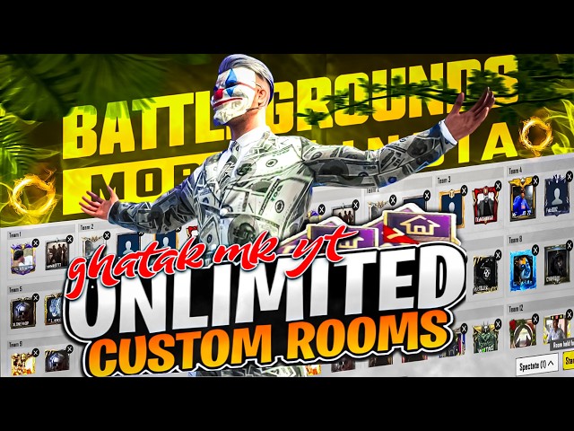 GHATAKmkYT || BGMI LIVE CUSTOM ROOMS ||  4.5 NEW UPDATE CUSTOM ROOM || BGMI CUSTOM LIVE