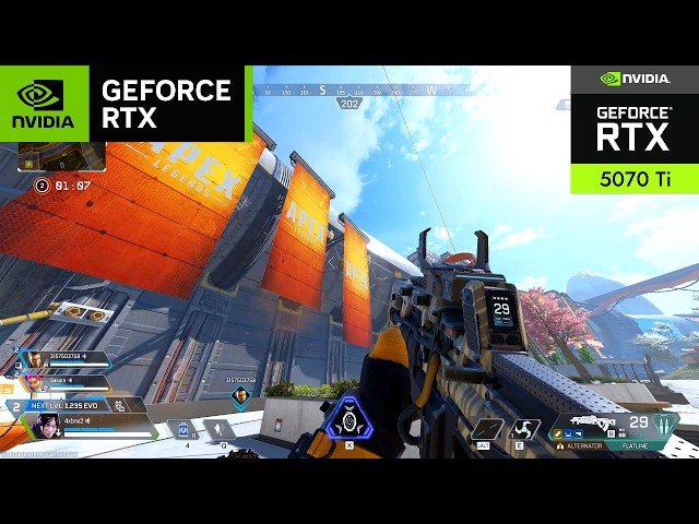 APEX LEGENDS RTX 5070 TI GAMEPLAY 300 FPS Raw Performance(1440p MAXIMUM SETTINGS)