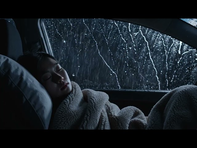 97% of People Fall Asleep in Minutes with This Heavy Rain & Thunder Combo on Car