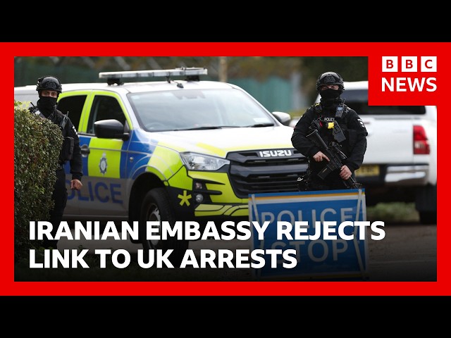 Iranian embassy rejects link to RAF Fairford arrests | BBC News