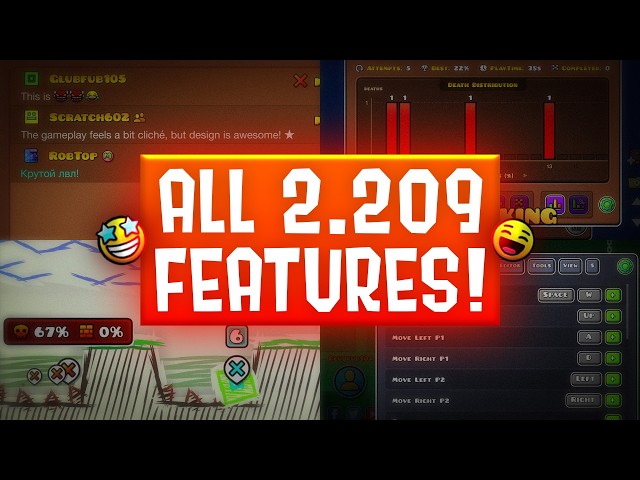 All Geometry Dash 2.209 Features EXPLAINED! 🔥