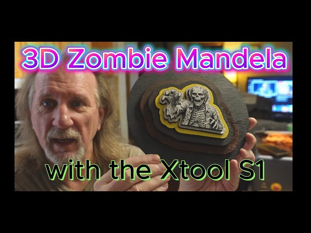 3D-зомби-мандала на станке Xtool S1 #образование #бизнес #деньги #развлечение #искусство #дизайн ...
