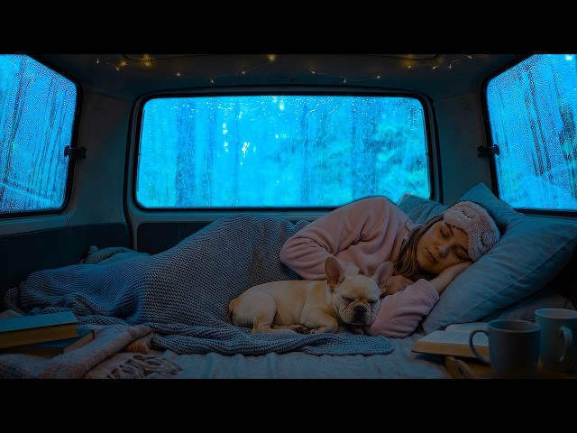 Rain Sounds for Sleeping ⚡ Cozy Car, Gentle Rain & Distant Thunder for Deep Sleep | ASMR Sounds