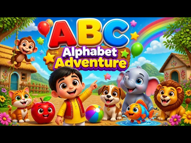 ABC Alphabet Adventure | A to Z Alphabet Song for Kids | Learn ABC | Nursery rhymes