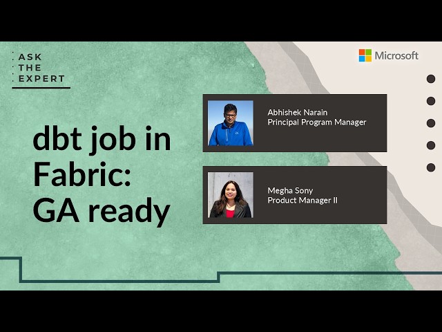 dbt job in Fabric: GA ready