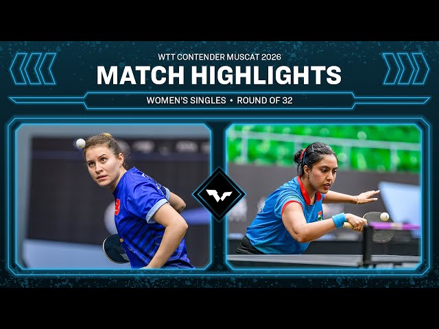 Sibel Altinkaya vs Ayhika Mukherjee | WS R32 | WTT Contender Muscat 2026