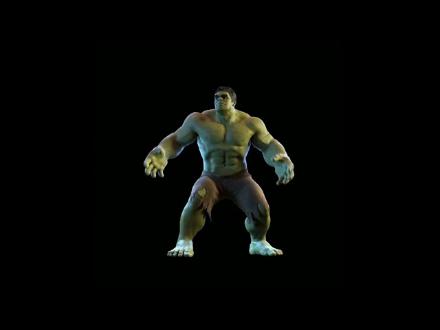 3D Hulk Hologram Video For Led Fan #hologram #hologramfan  #hologram3d  #shorts #viral