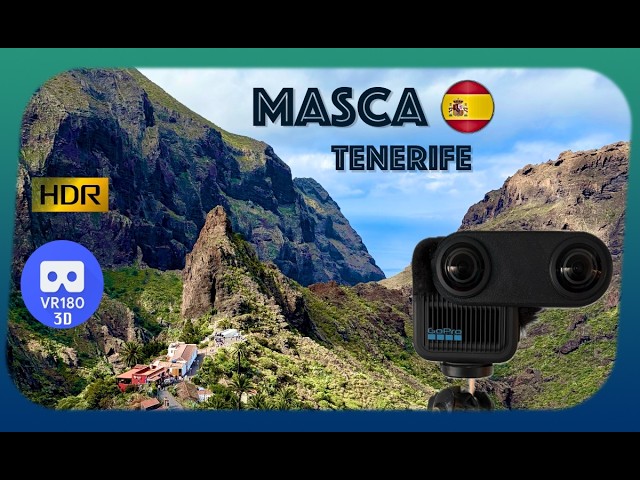[8K][VR180 3D]  Masca, Tenerife, Canary Islands