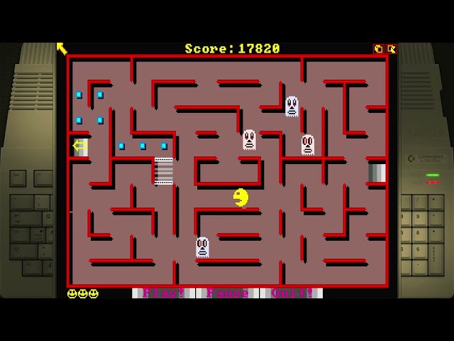 Pacman 87 Commodore Amiga Emulated