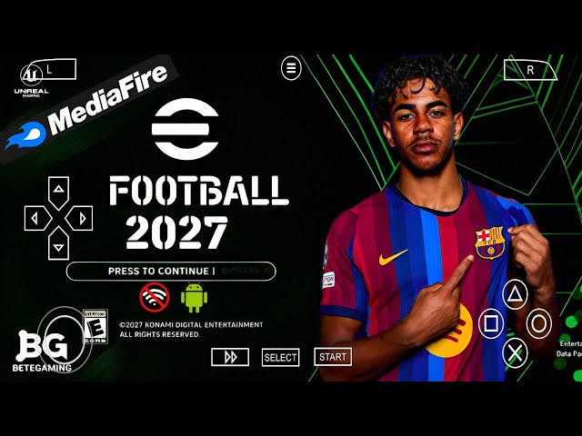 eFootball PES 2027 PSP Android Offline PS5 Camera | Efootball 2027 PPSSPP Season Update & Best HD