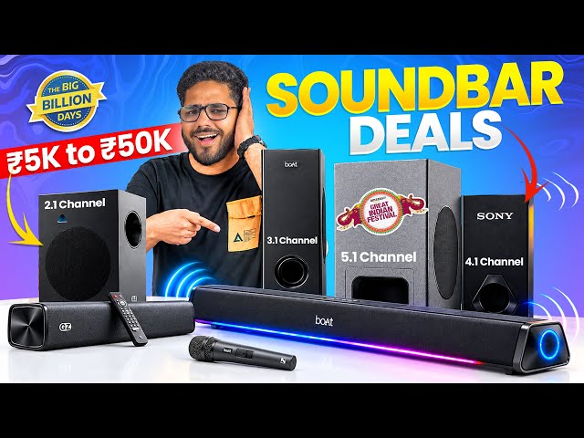 Best Soundbar for TV 2026 🔥 Amazon & Flipkart Sale | ₹5K to ₹50K | Dolby Atmos, 5.1 & Home Theater