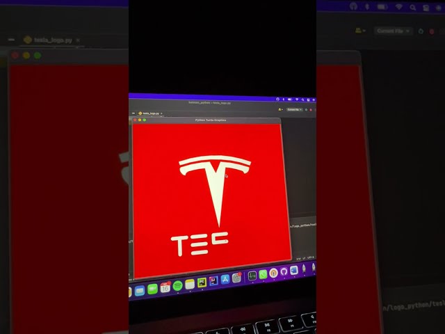 TESLA Logo using Python !