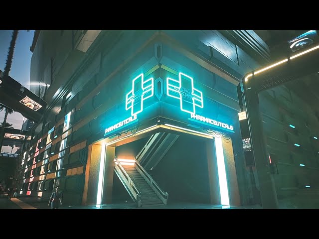 Cyberpunk 2077 Exploring Walkthrough: Pharmaceuticals Building in City Center