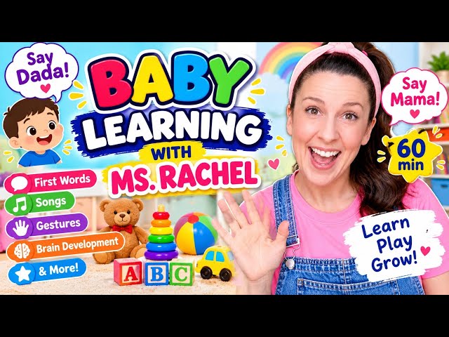 Baby Learning With Ms Rachel - First Words, Songs and Nursery Rhymes for Babies - Toddler Videos