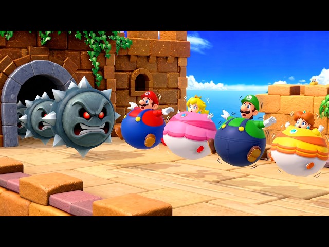 Super Mario Party All Minigames in Balloon Outfits! Mario Vs Peach Vs Luigi Vs Daisy | 4K UHD
