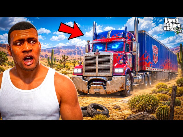 Franklin & Shinchan Found an ABANDONED Talking Optimus Prime Truck in GTA 5!