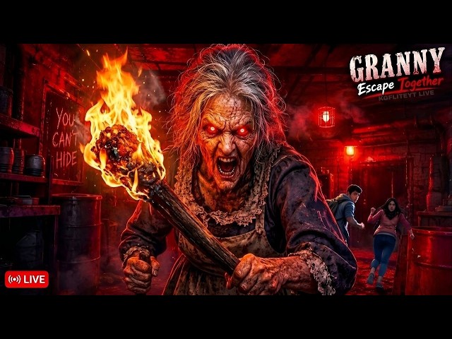 GRANNY ESCAPE TOGETHER — Shadows in the House #shortsfeed  #short #horrorr