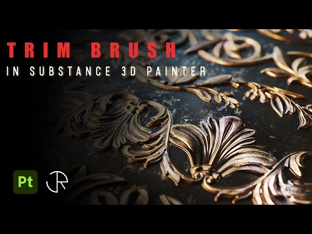 How to make a Trim brush using roll brush in substance 3d painter