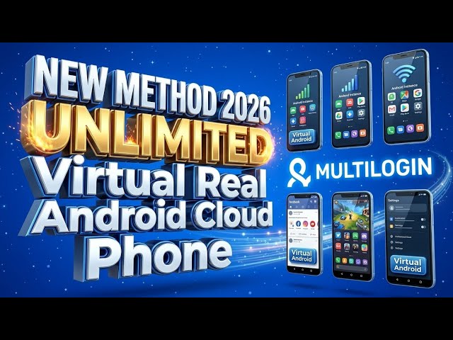 💥 Get Virtual Android Real Cloud Phone | How To Create Multiple Cloud Virtual Phone For FREE (2026)