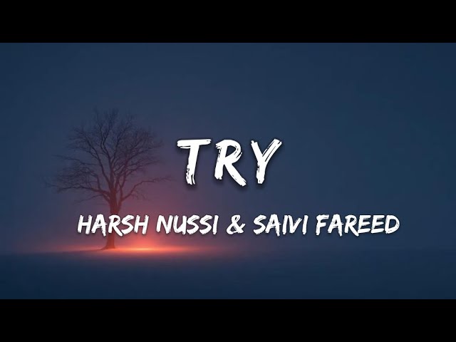 TRY HARSH NUSSI & SAIVI FAREED | LYRICS 