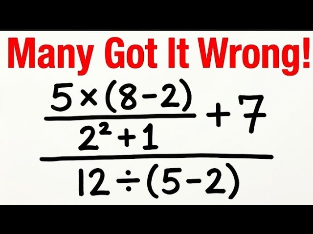 This Math Problem Tricks Almost Everyone!