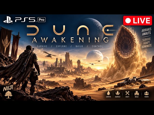 Dune: Awakening | Day 2 - Into Arakis ⚫ LIVE | PS5 PRO