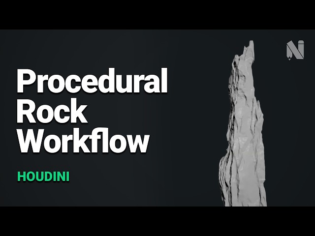 Houdini Procedural Rock Modeling | VDB & Noise Workflow
