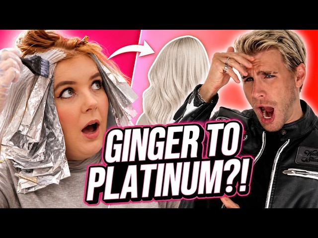 From red to bleach blonde in one day?!
