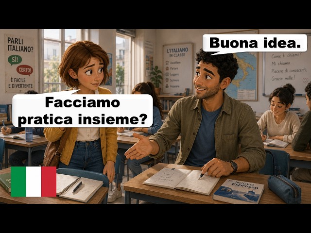🇮🇹Easy Italian Conversation Practice For Beginners (A1–A2)